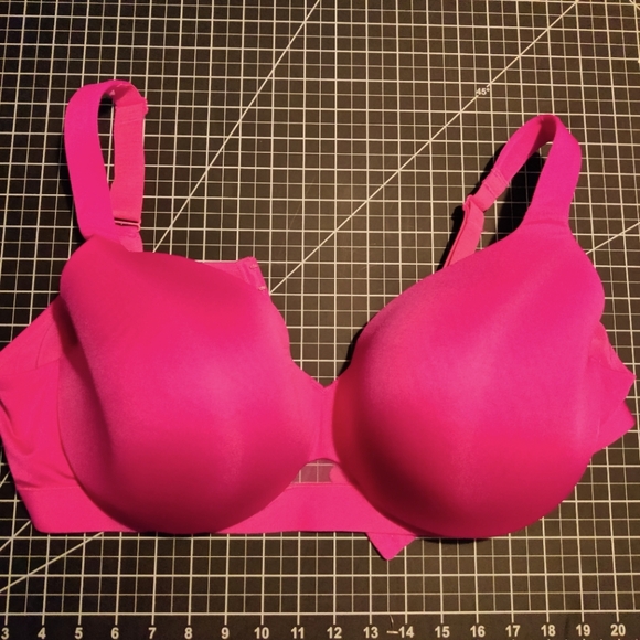 Bright pink Cacique comfort bliss full coverage bra - Picture 1 of 5